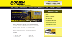 Desktop Screenshot of modernwastesystems.com